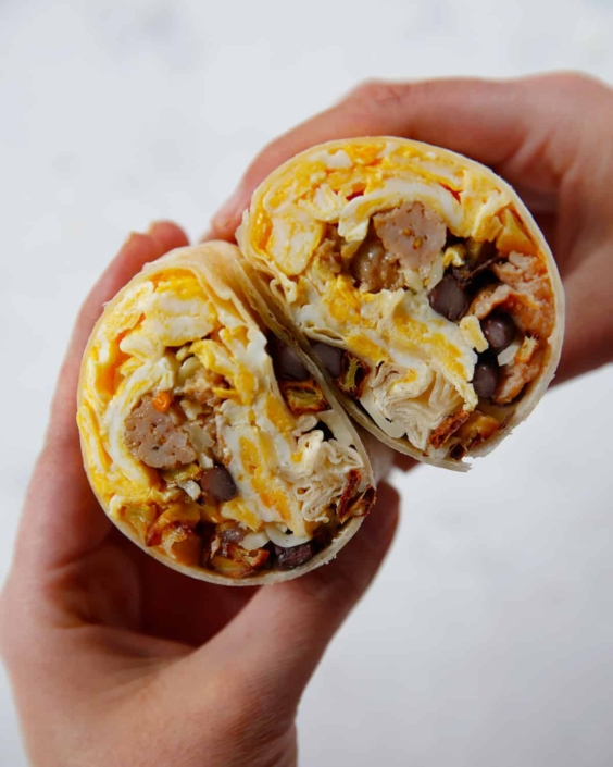 Gluten free breakfast burritos